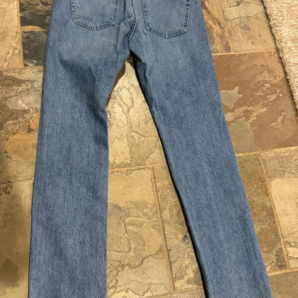 Abercrombie & Fitch 100% Cotton high rise straight leg Distressed jeans 30 x 32 - Picture 5 of 11
